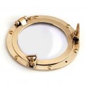 Mirrored porthole made from brass