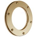 Round non-opening window made from brass Ø 15cm