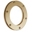 Round non-opening window made from brass Ø 15cm